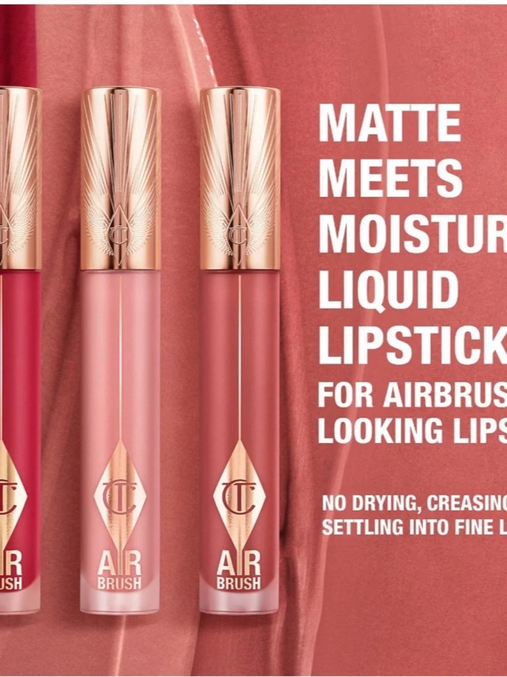 Charlotte Tilbury Airbrush Blur  Liquid Lipstick — Pillow Talk BRAND NEW